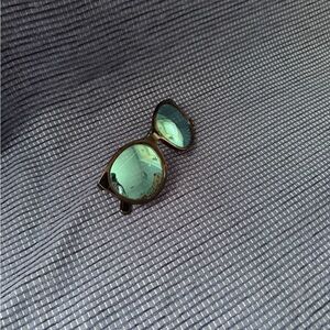 Michael Kors Green Mirrored Lens Round Sunglasses